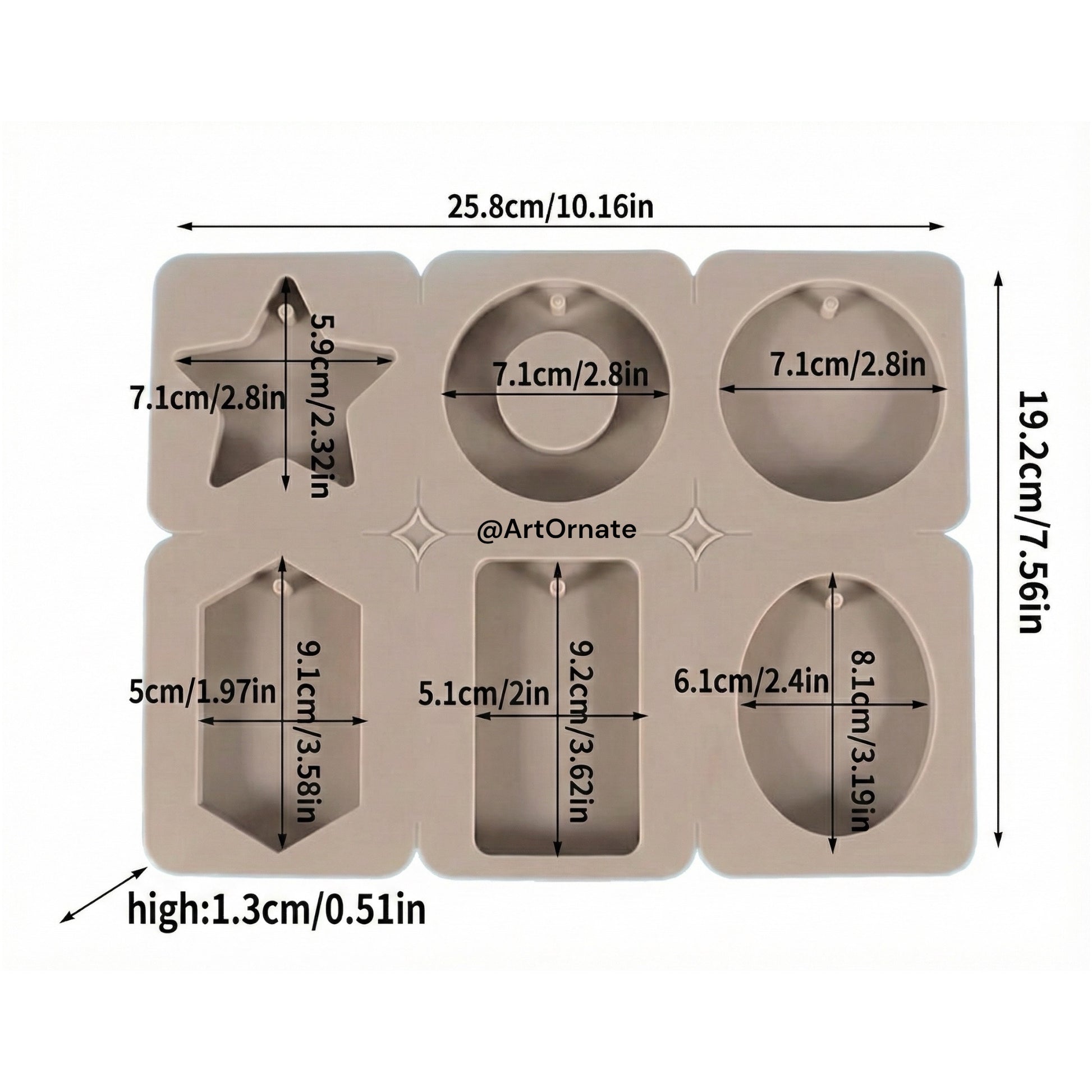 Flexible, non-toxic DIY silicone mould for crafting aromatherapy wax melts or floral-decorated aroma plaster sachets.