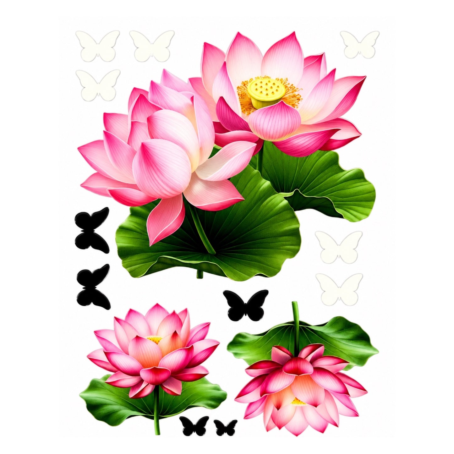 Lotus Flower UV DTF Sticker (UV018)
