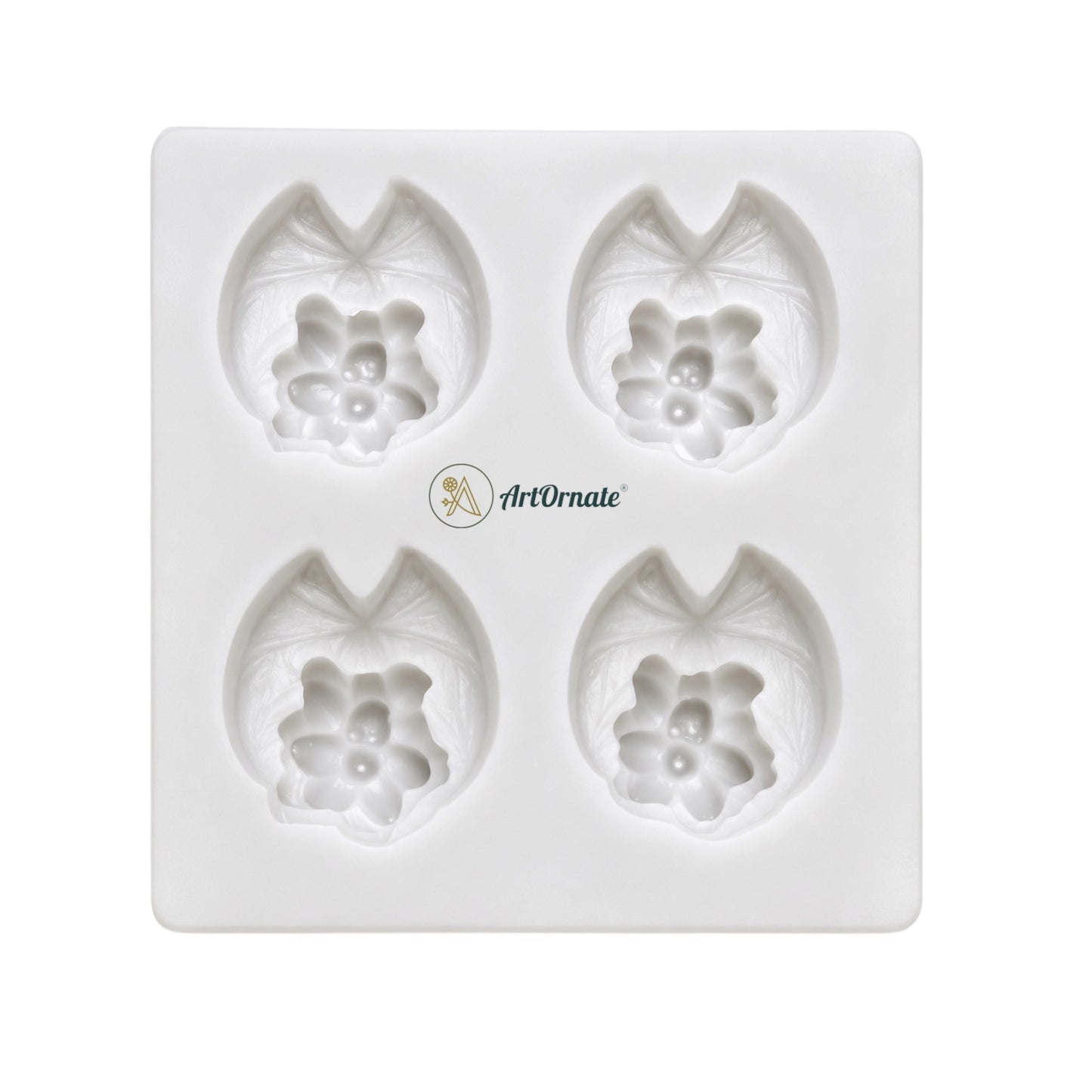 4 Cavity Lotus Pond Silicone Mould