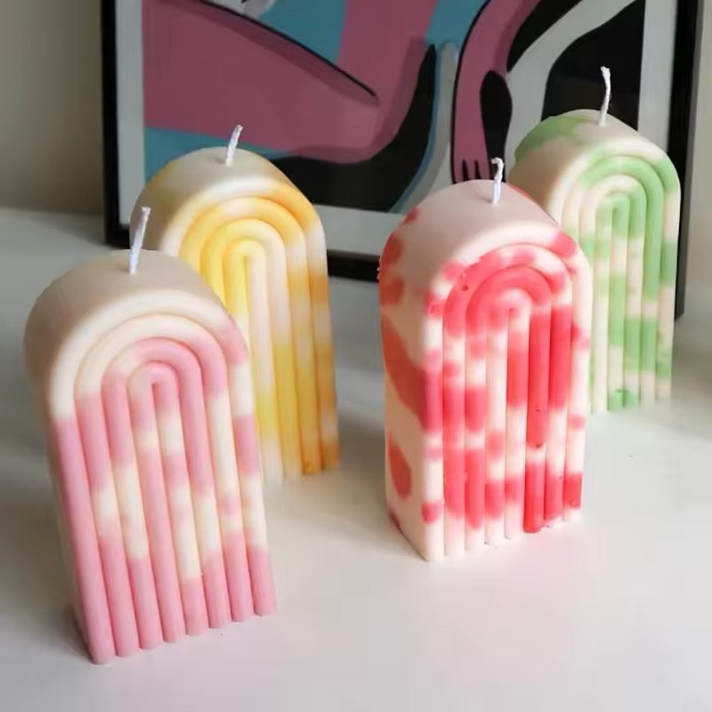 Rainbow Arch Candle Silicone Mould
