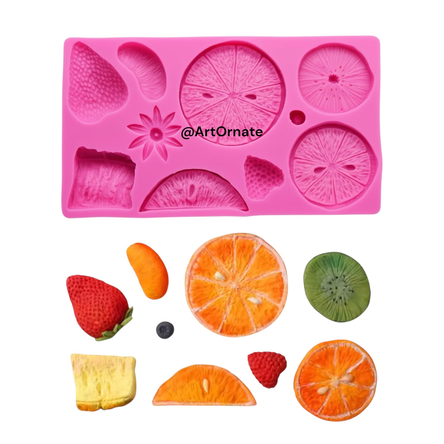 Mix Fruit Candle Silicone Mould (HBR 20-3)
