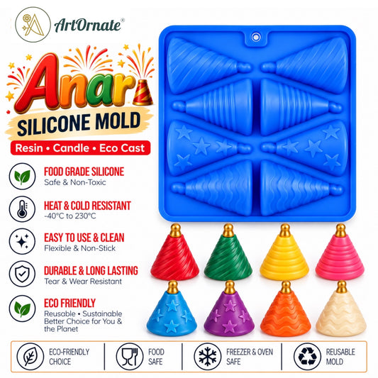 Anar silicone mould by ArtOrnate for Diwali candle making