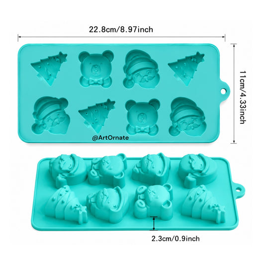 Christmas Theme Silicone Mould
