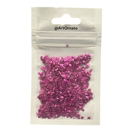 Pink Metallic Glass Granules (GRM11)