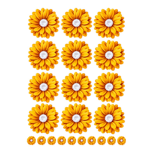 Yellow Daisy Flower UV DTF Sticker (UV165)