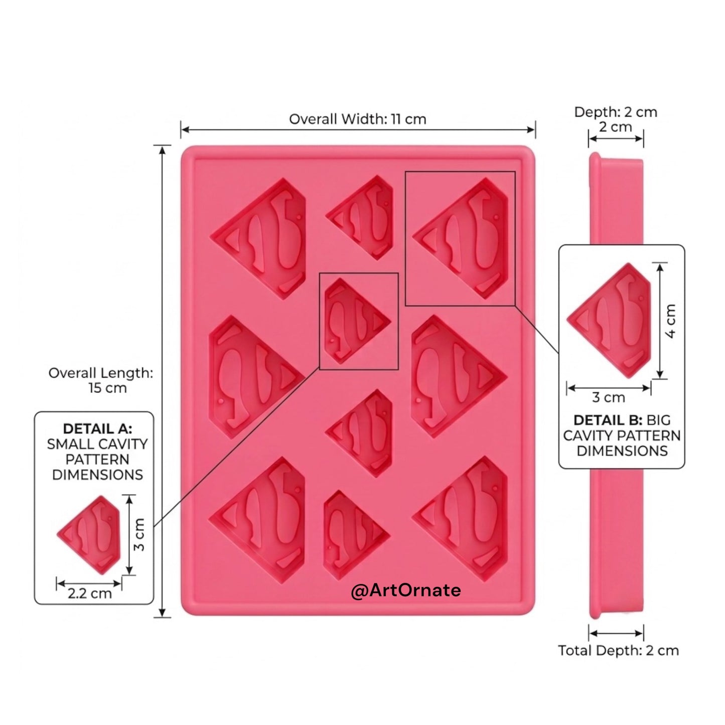 Superman Silicone Mould