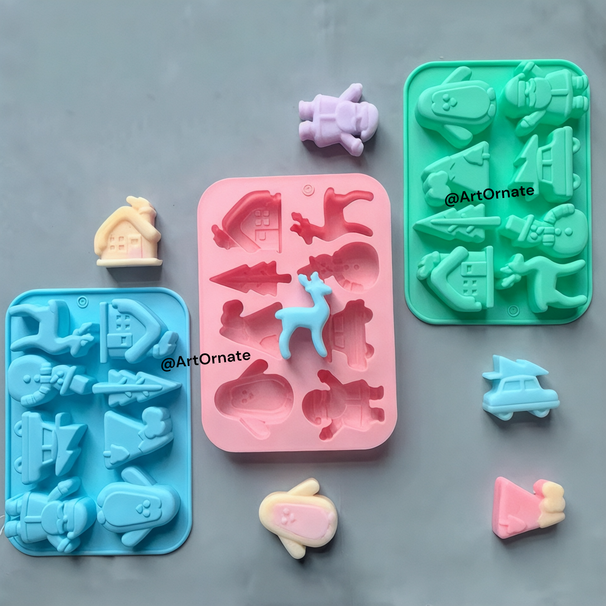 Silicone mould for Christmas candles and wax art – ArtOrnate Gujarat India