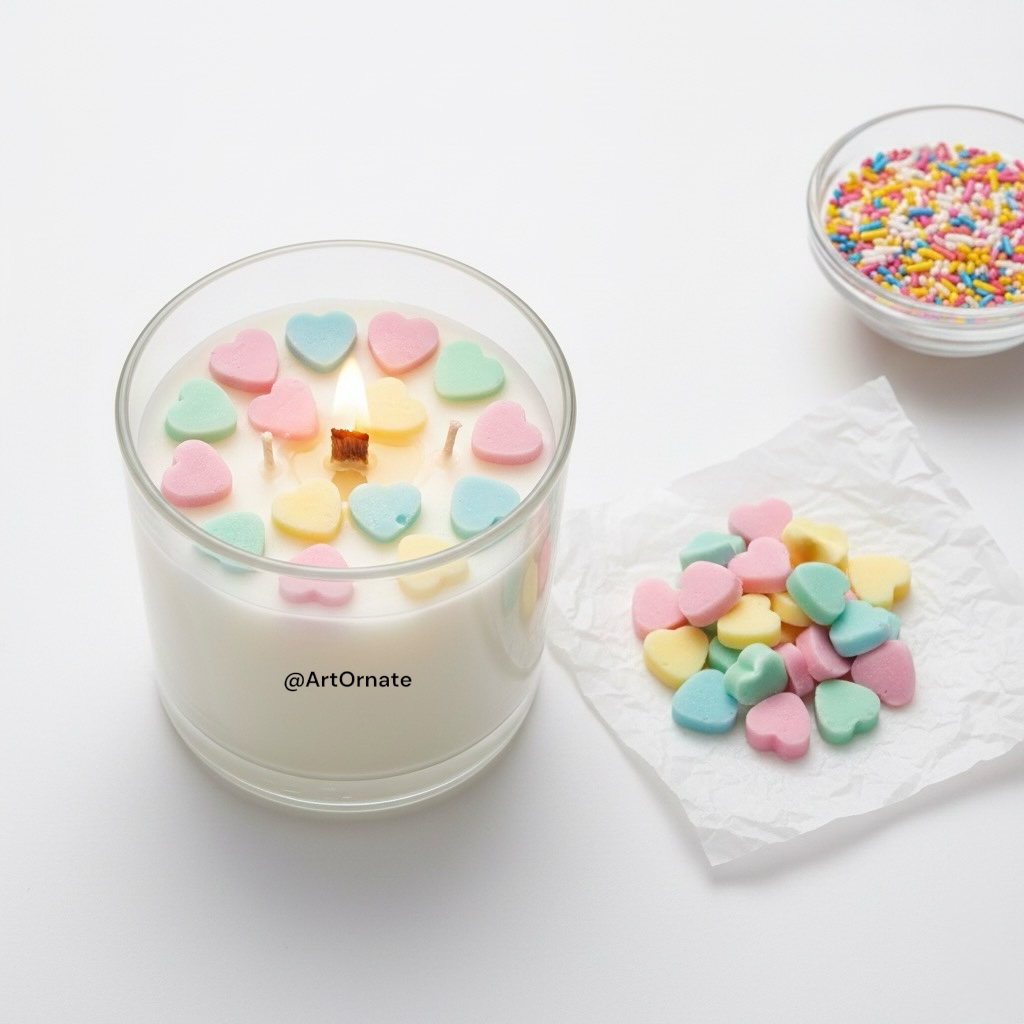 Buy 55 cavity small heart silicone mould online India. High volume tray for making mini heart wax melts and bulk candle supplies.