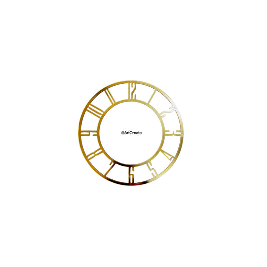 12 inch Golden Acrylic English Clock Ring