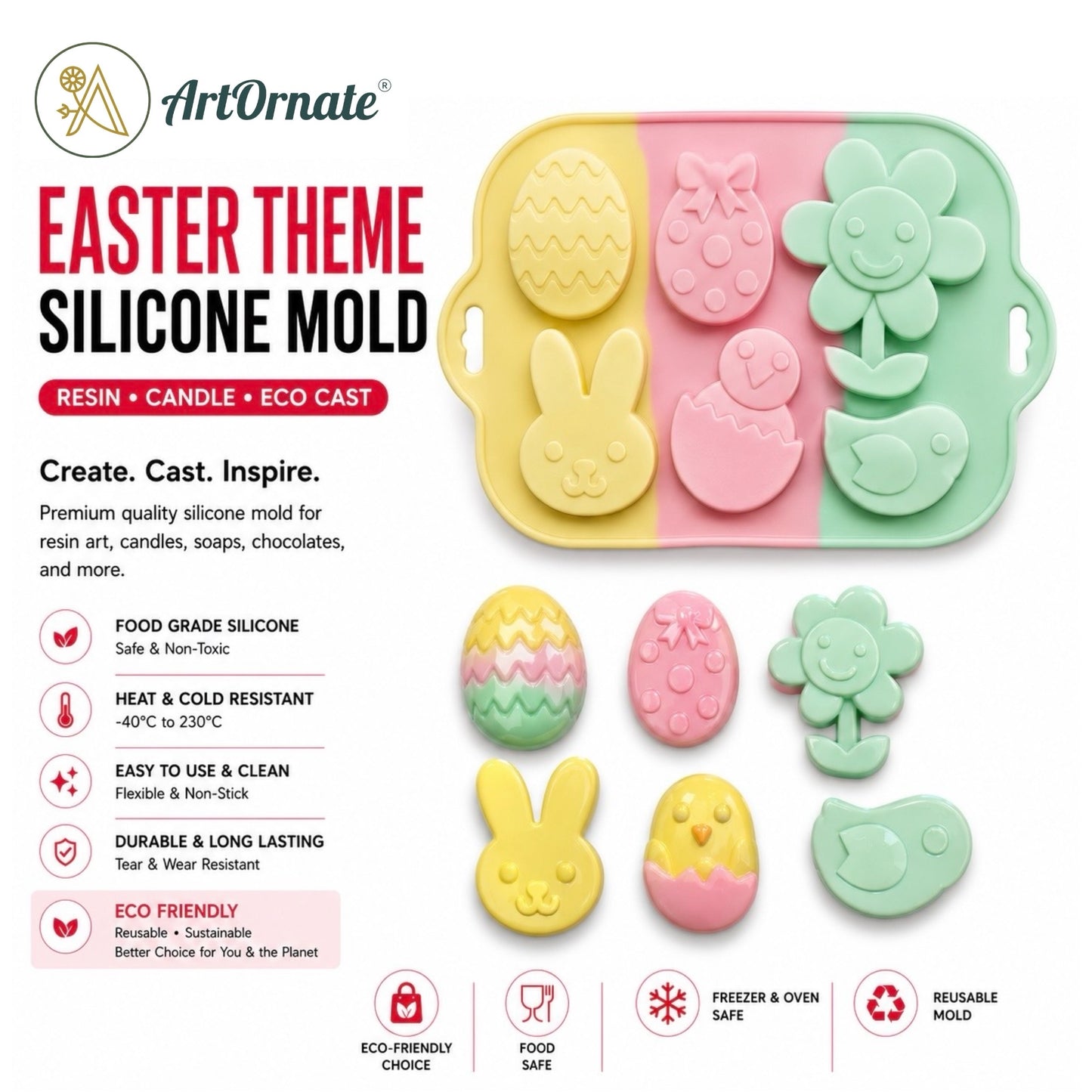 Easter Theme Silicone Mould