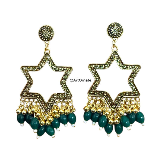 Resin Jhumka Earrings - J12