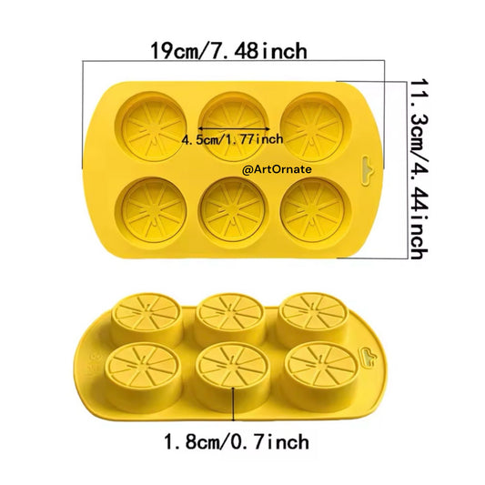 6 Lemon Silicone Mould