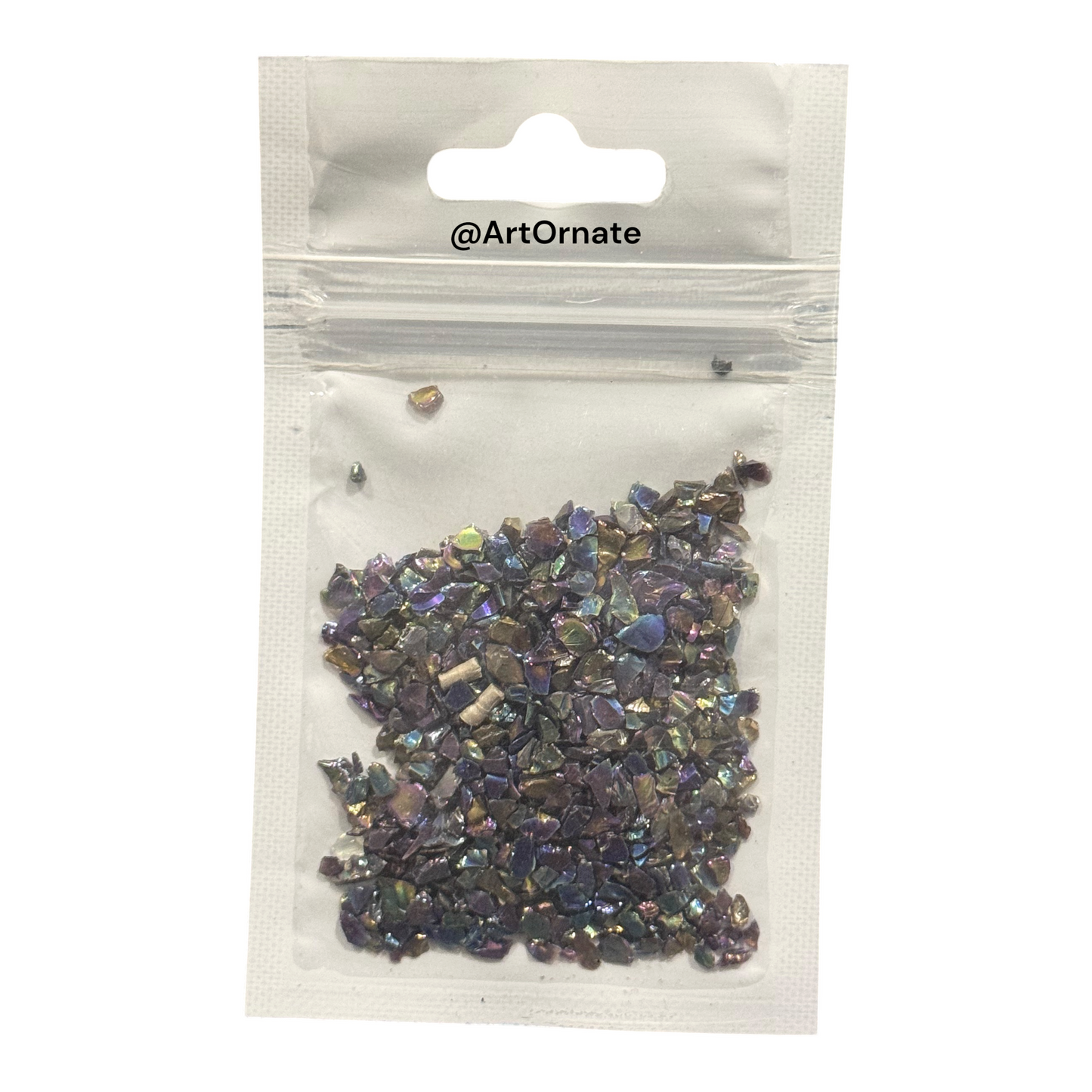 Black Holographic Glass Granules (RGB002)
