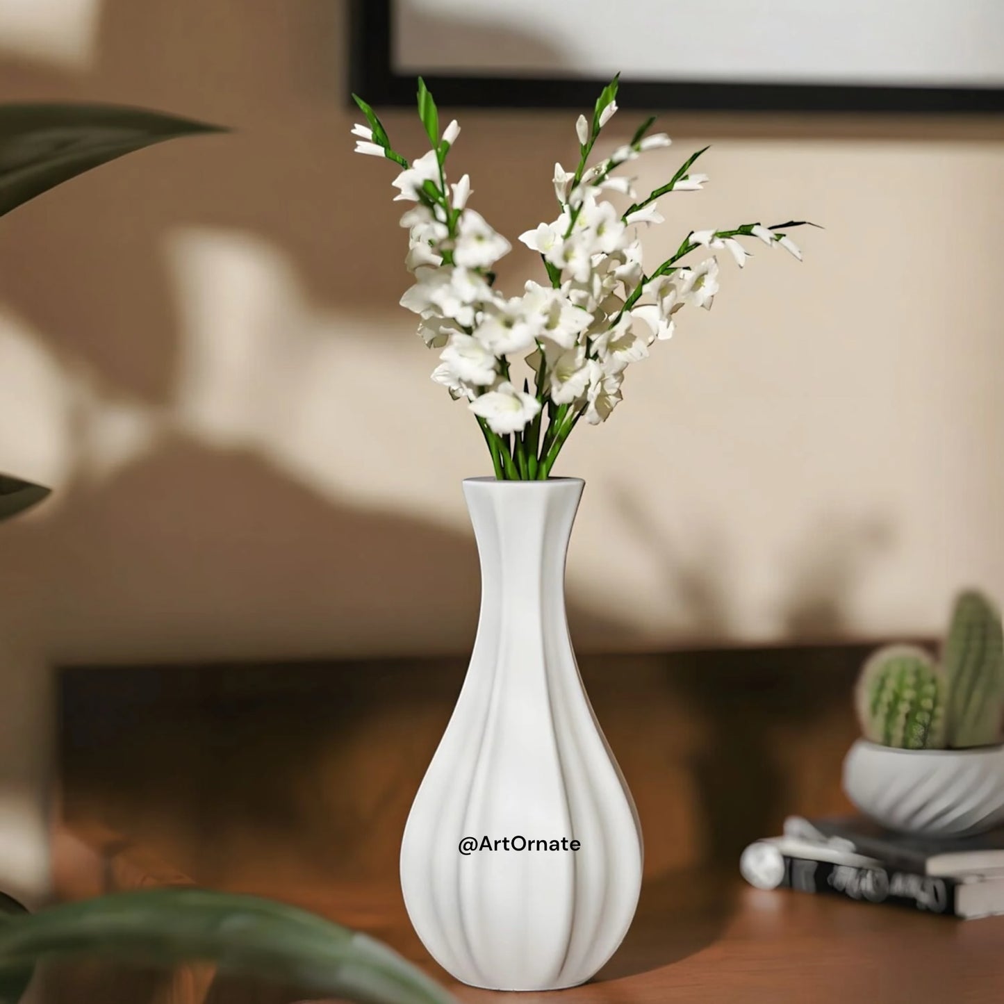 Narrow Neck Flower Vase Silicone Mould (SM1093)