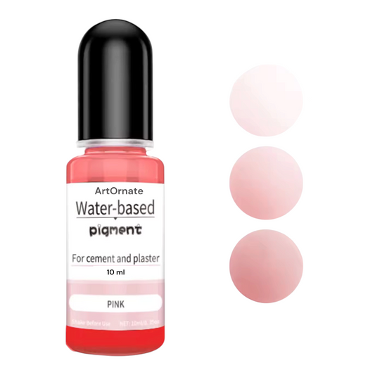Pink water-based pigment for concrete art, eco cast resin powder, and Jesmonite casting, perfect for soft aesthetic tones in trays, coasters, and modern décor creations by artists in India