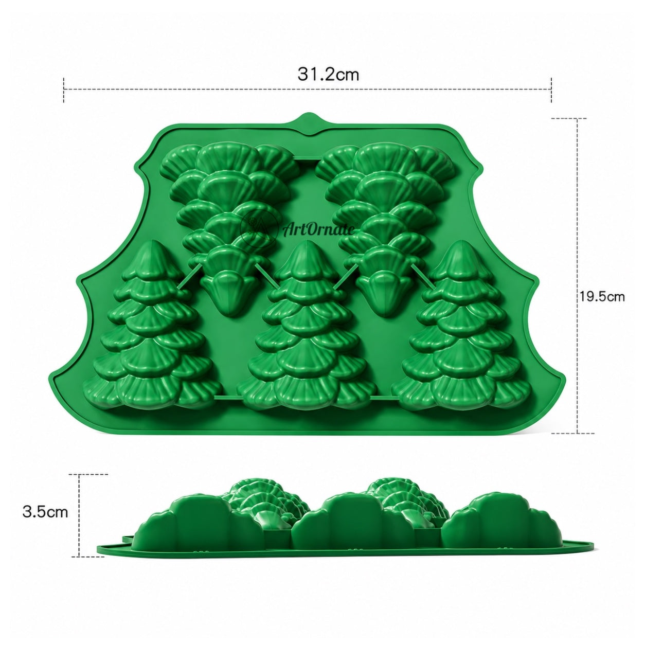 New Christmas Tree Silicone Mould