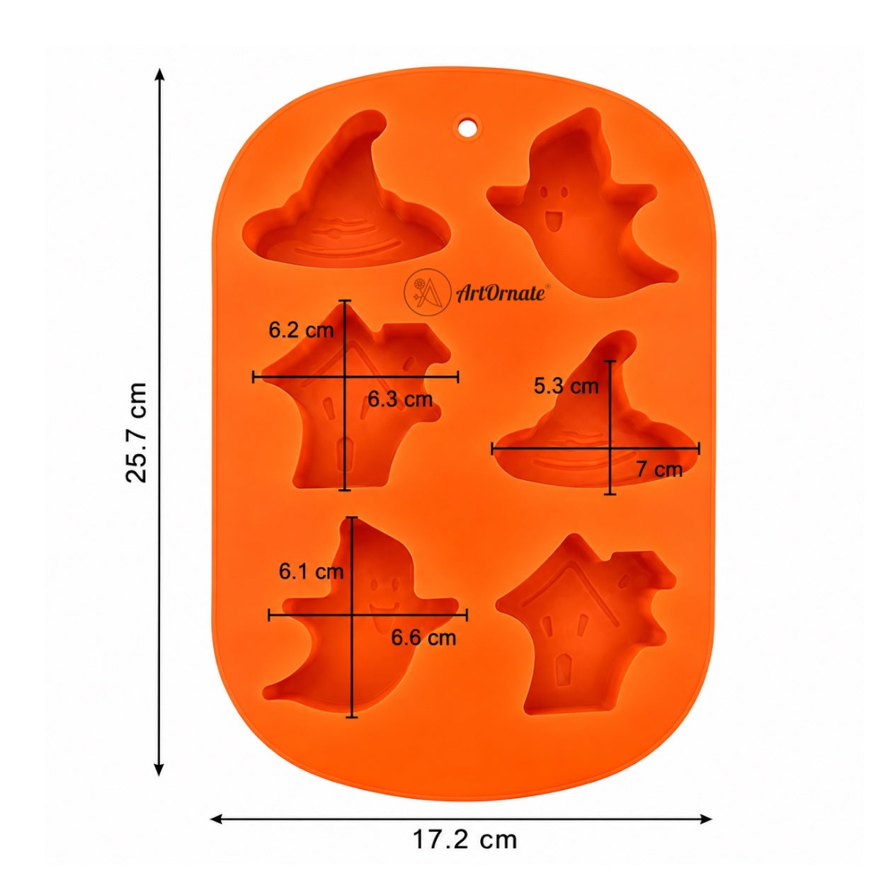 6 Halloween Silicone Mould