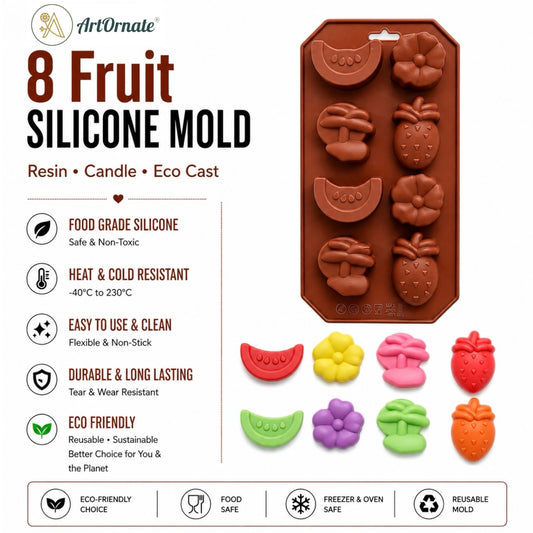 8 Fruit Silicone Mould