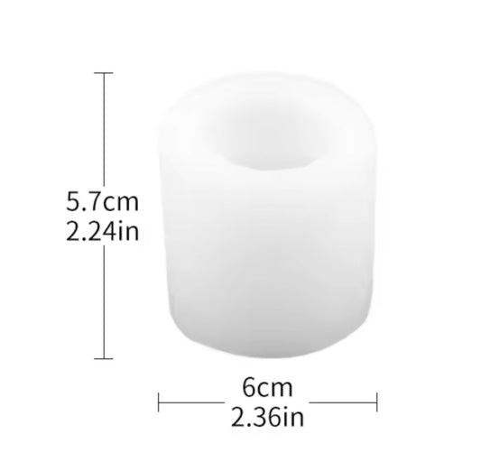 Geometric Cylinder Candle Silicone Mould (15-70)