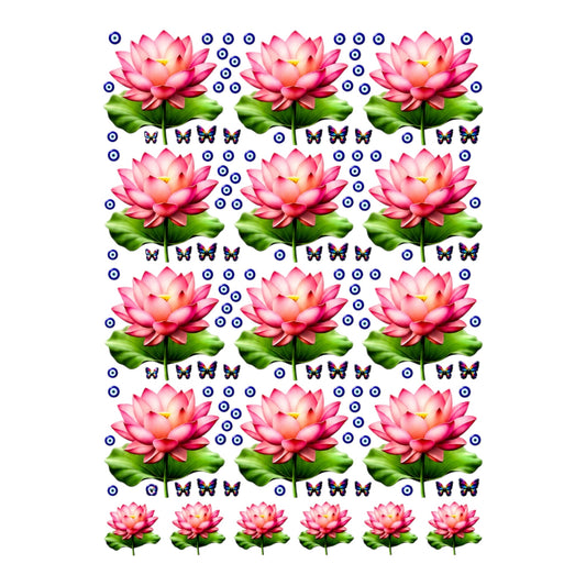 Lotus Flower UV DTF Sticker (UV071)