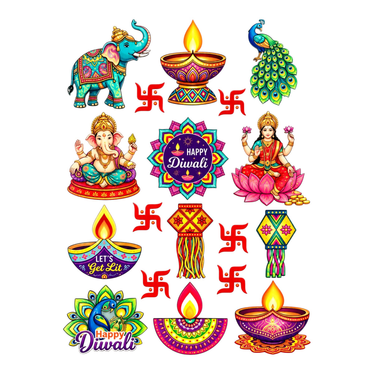 Diwali UV DTF Sticker (UV167)