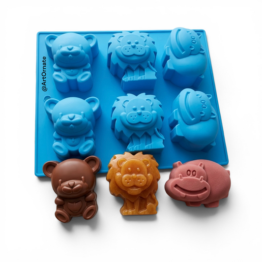 Lion Hippo Bear Animal Mould