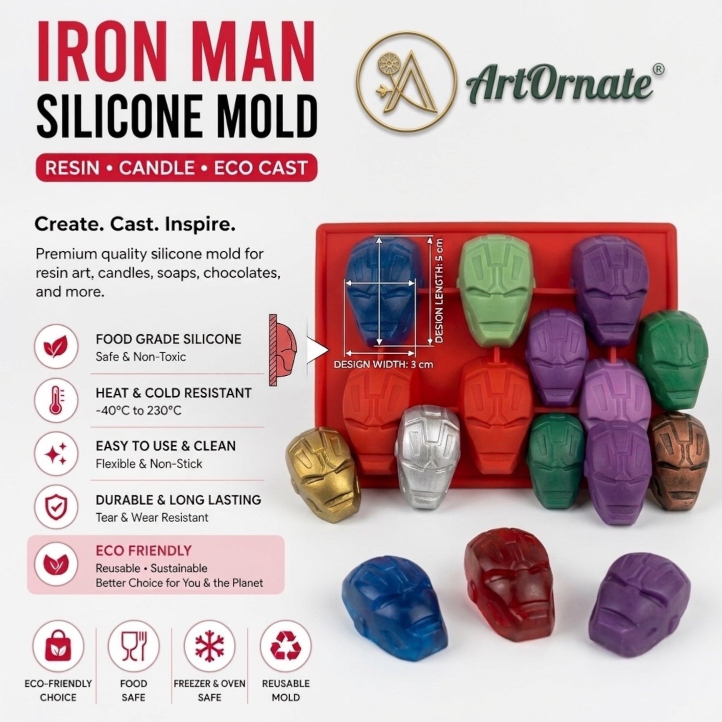 Ironman Silicone Mould