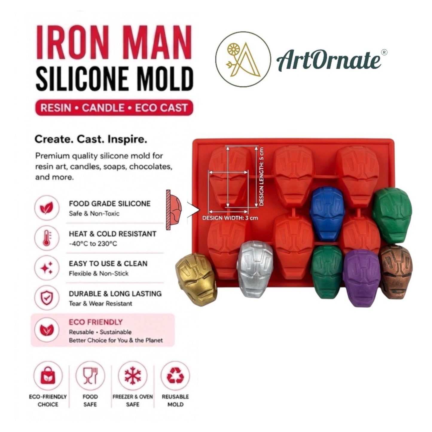 Ironman Silicone Mould