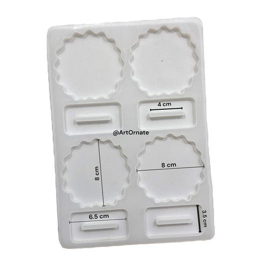 Mini Photo Frame Silicone Mould for Car Dashboard Resin Craft – Durable, Reusable Mould by ArtOrnate for DIY Resin Artists Across India