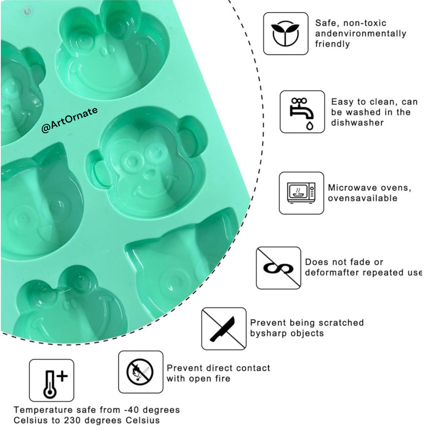 Animal Face Silicone Mould