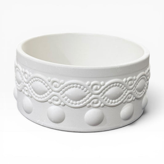 Designer Round Concrete Candle Jar