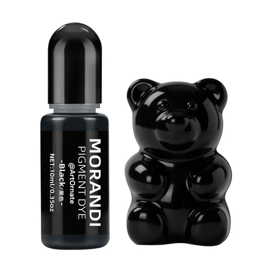 Morandi black opaque resin pigment dye for epoxy and UV resin, ideal for resin jewellery, coasters, keychains, and DIY art projects in India