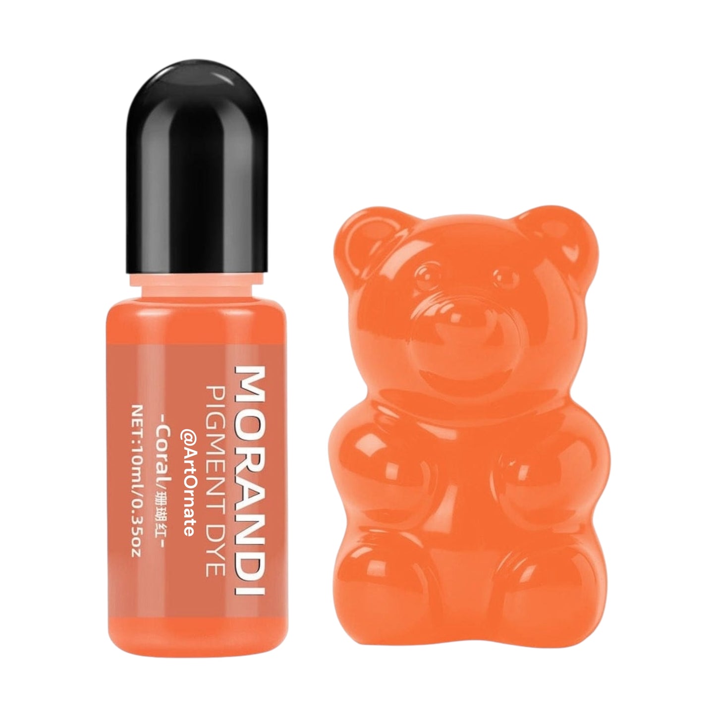 Morandi coral opaque resin pigment dye for epoxy and UV resin, adding a vibrant soft tone for resin jewellery, keychains, coasters, and DIY art projects across India