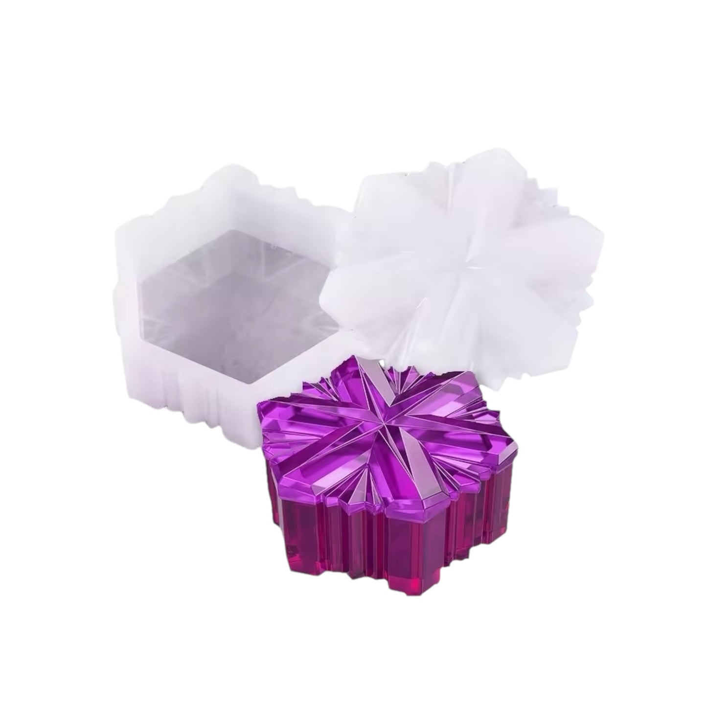 Snowflakes Storage Box Silicone Mould