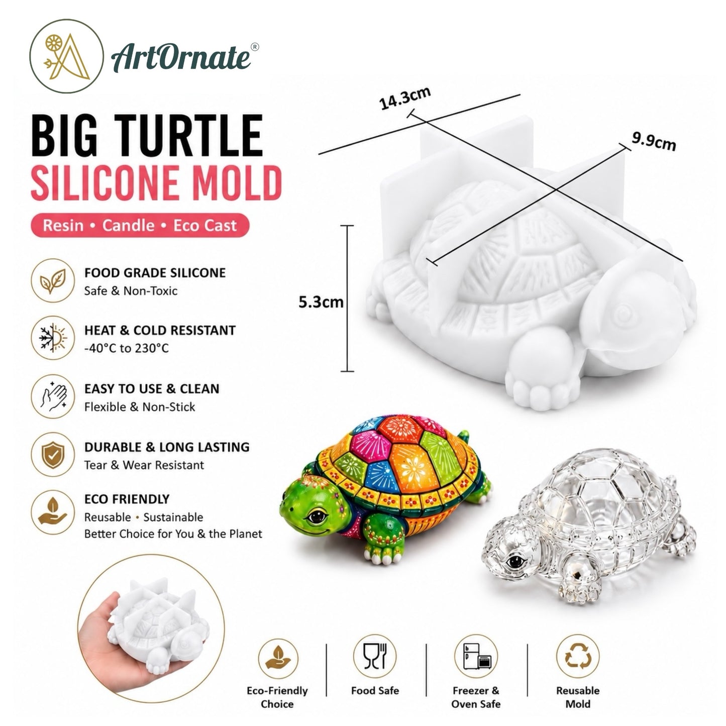 Big Turtle Silicone Mould