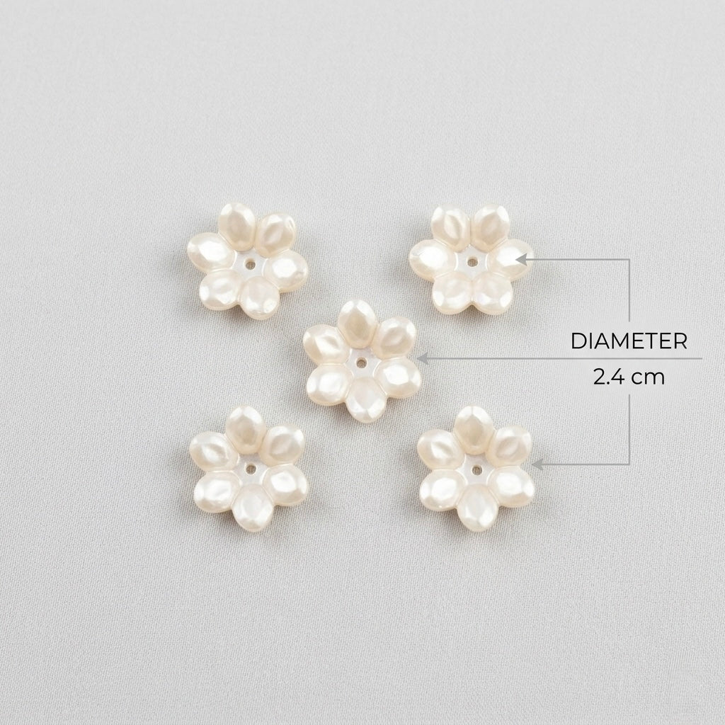 Artificial Flower Embellishment (5pcs) F