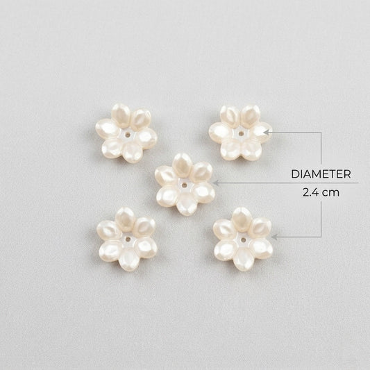Artificial Flower Embellishment (5pcs) F