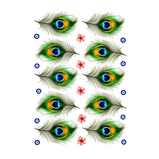 Peacock Feather UV DTF Sticker (UV092)