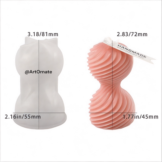 Spherical Spiral Candle Silicone Mould (SM0863)