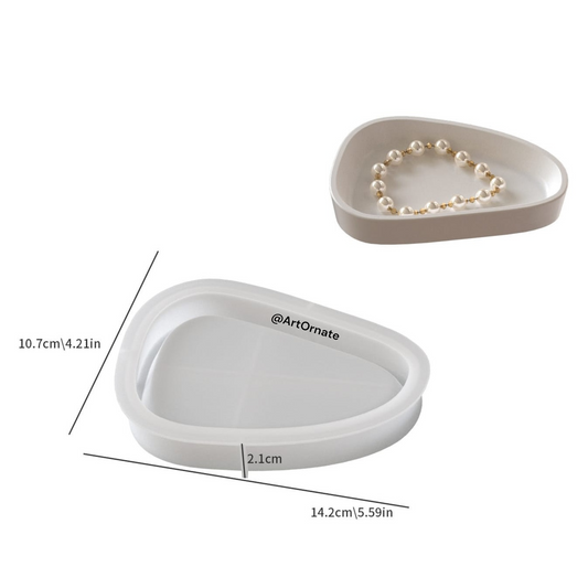 Triangle Round Tray Mould - Small