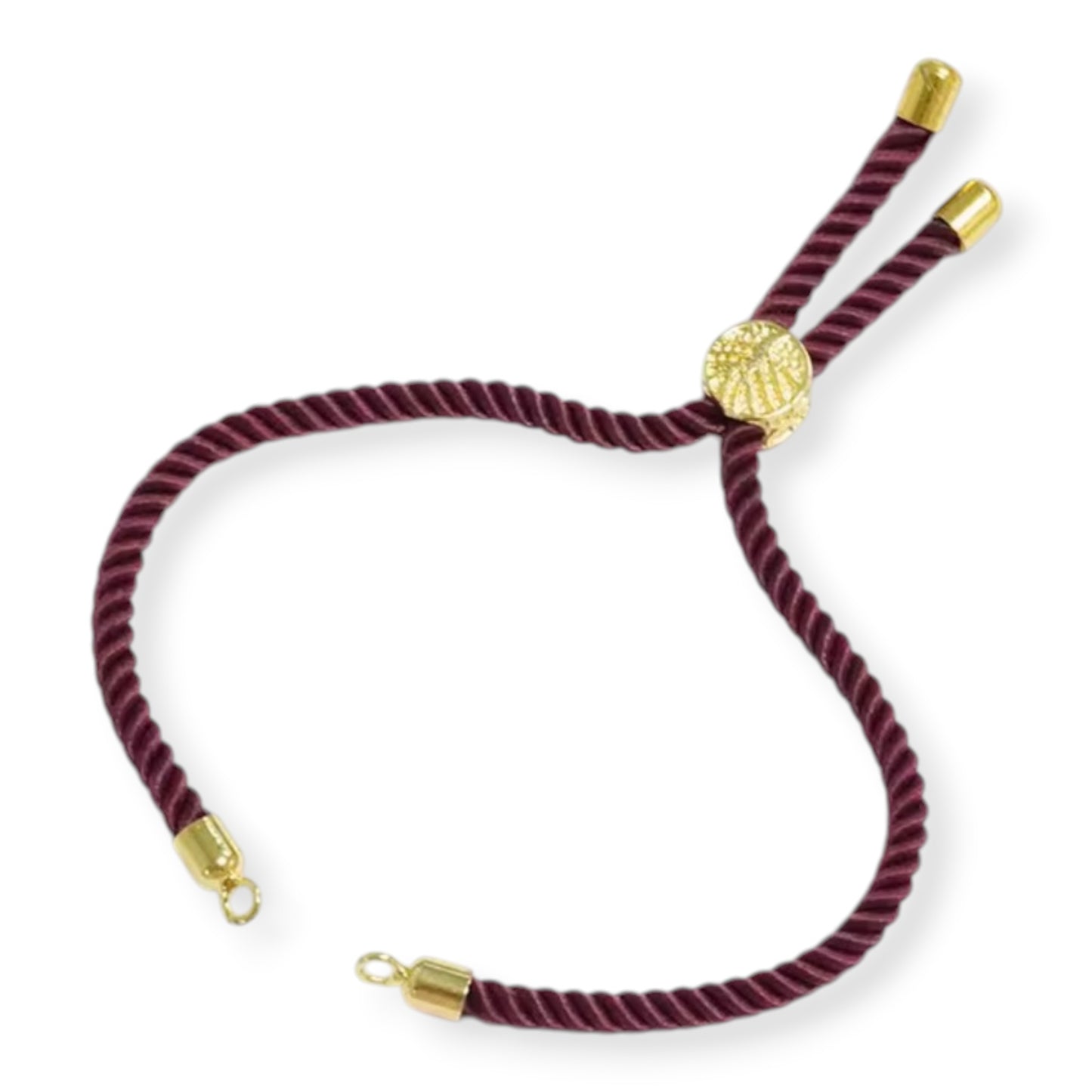 Designer gold-plated metal bezel for resin Rakhi making, paired with a durable jewelry-grade thread chain.
