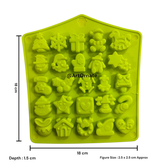 Candle making Christmas mould for resin and soy wax art