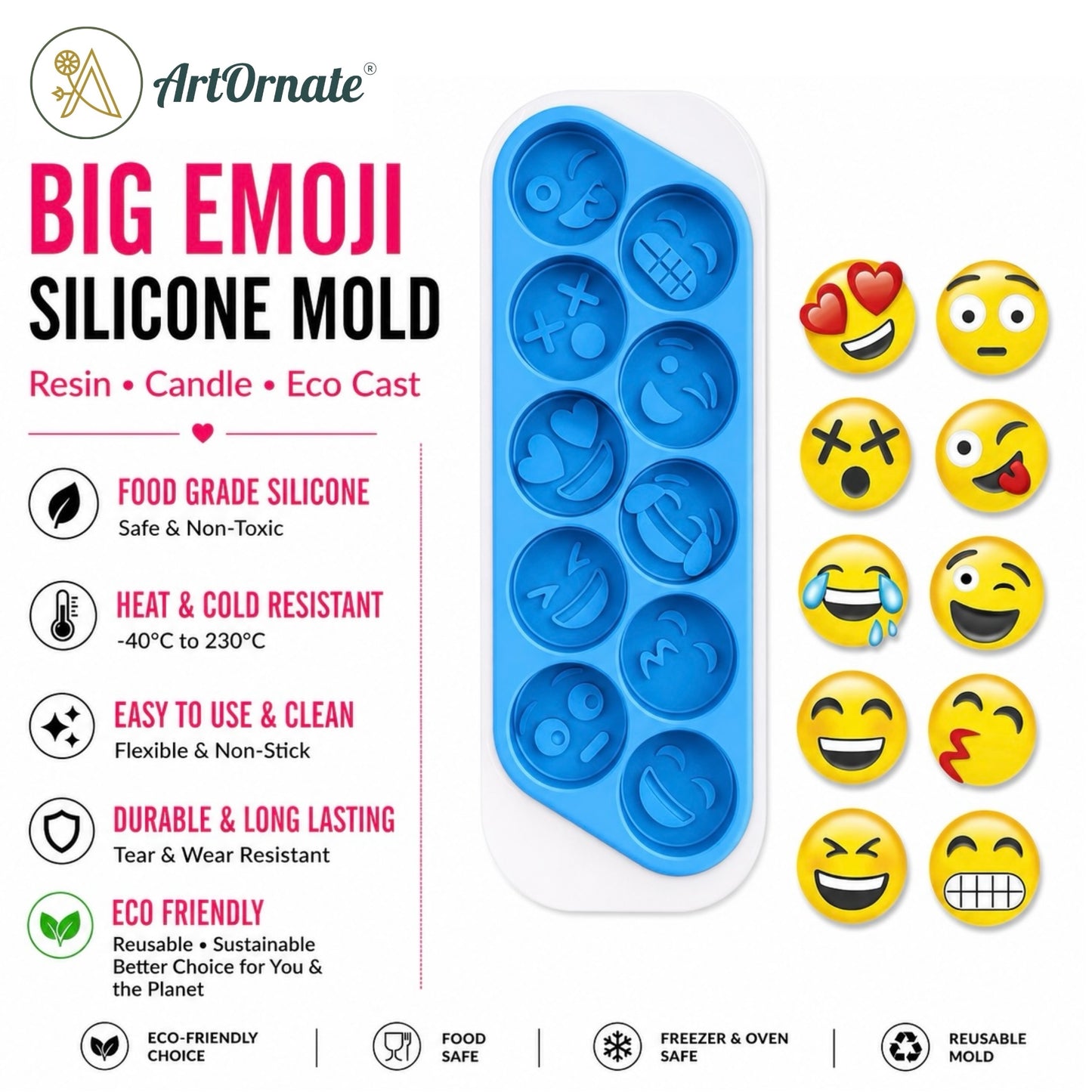 Big Emoji Silicone Mould