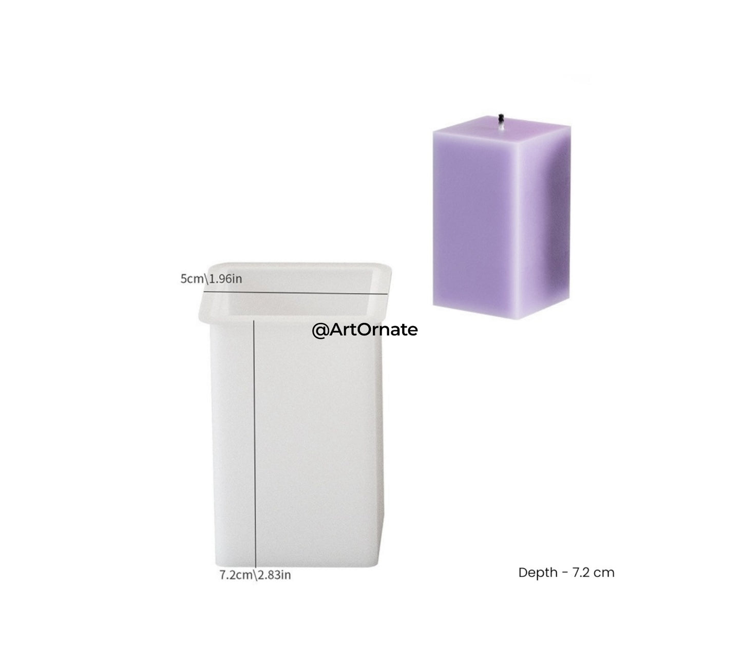 Rectangular Pillar Candle Silicone Mould