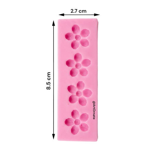 Flower shape silicone mould used for decorative candles and resin crafts, suitable for mould releases, colour pastes and small batch creative making across India