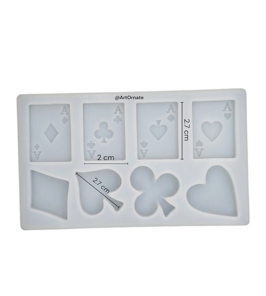 Poker Card Candle Mould