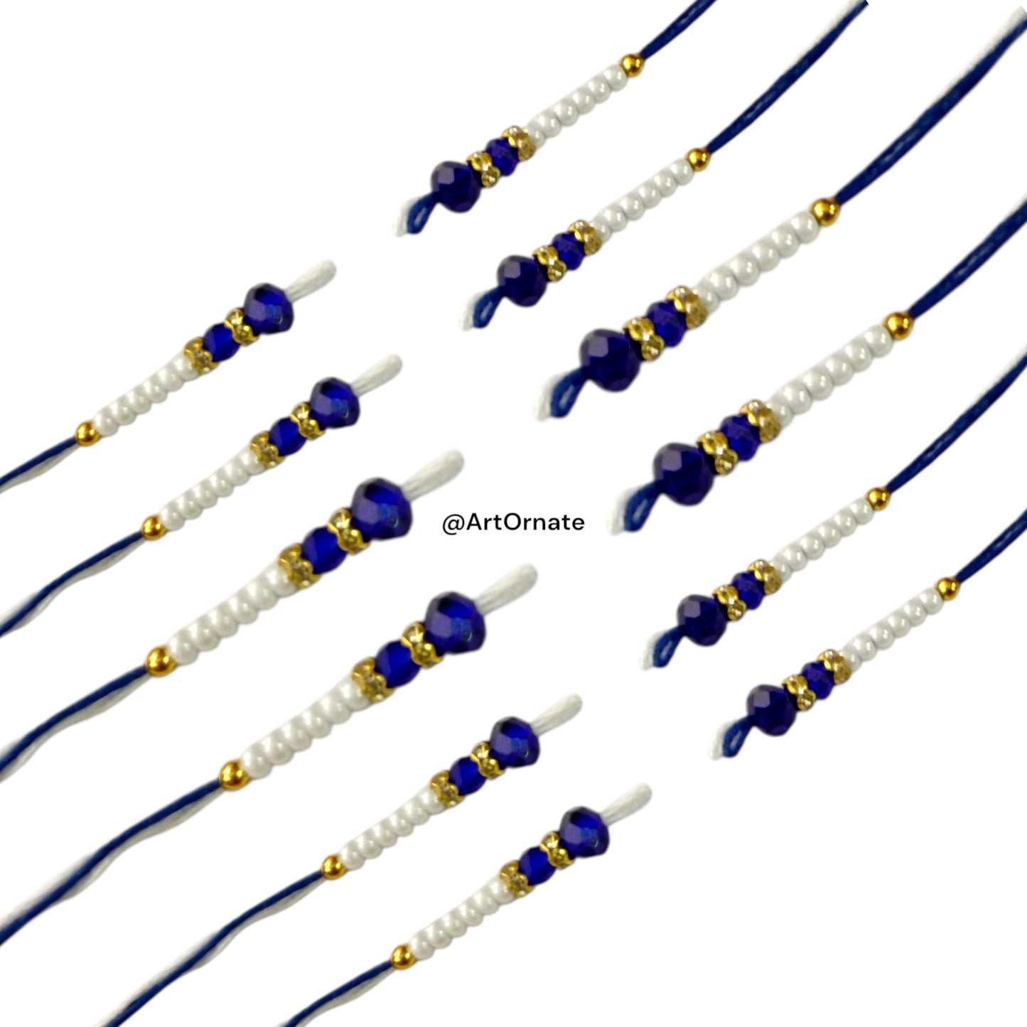 Premium Resin Rakhi Threads - Essential for Resin Artists  (6 Pair : G)