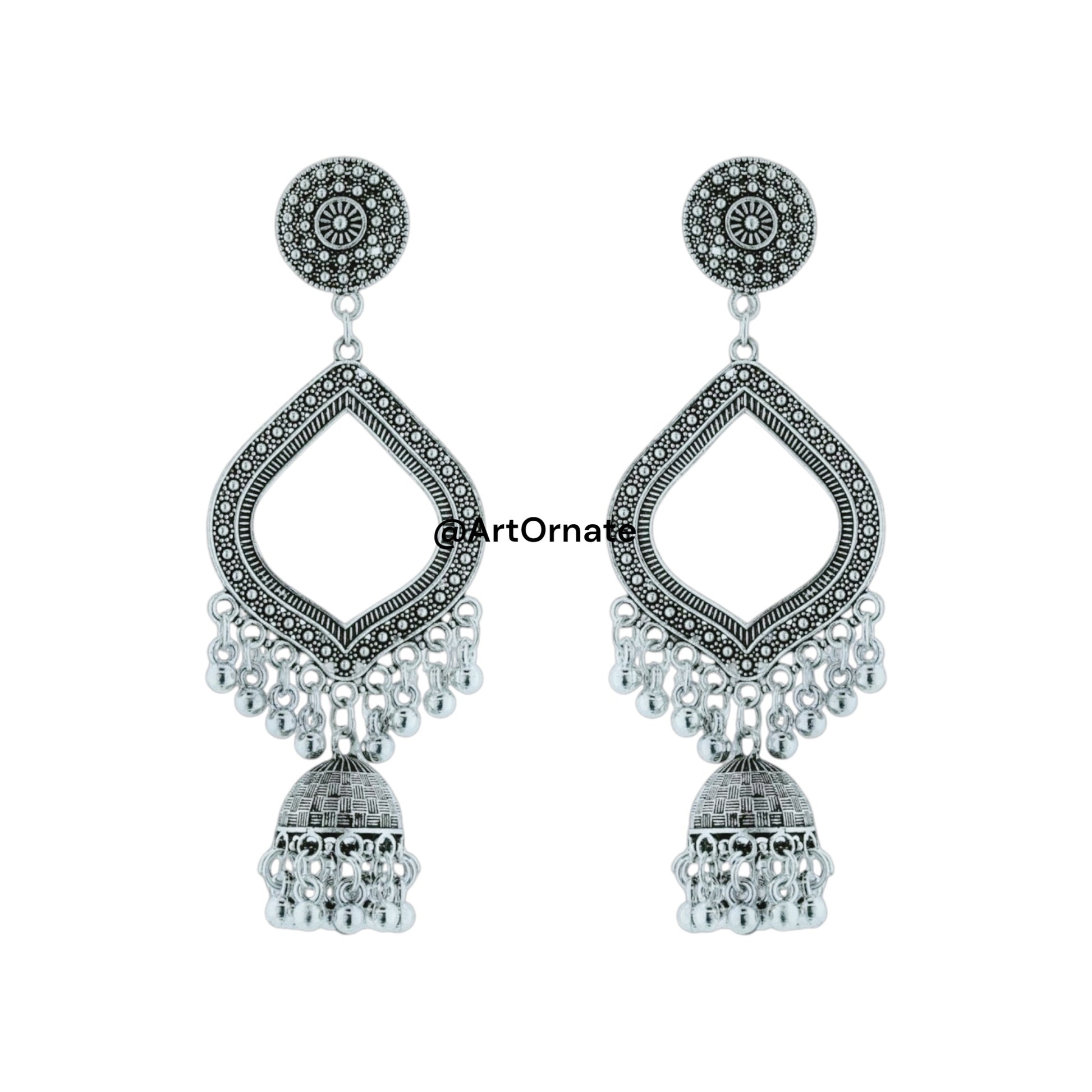 Designer Jhumka earring bezel — create unique resin jewelry with ArtOrnate supplies