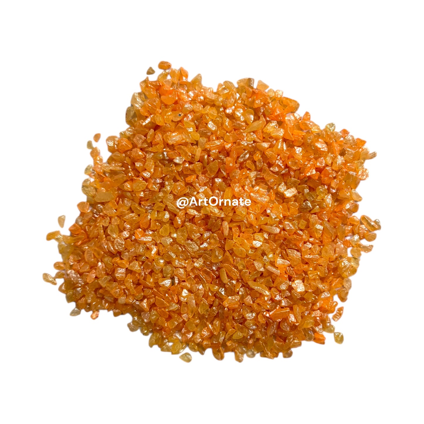 Peach Orange premium pearl stones for pastel resin art themes and craft fillers