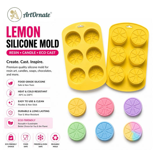 6 Lemon Silicone Mould